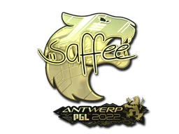Sticker | saffee (Gold) | Antwerp 2022 image