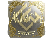 Sticker | Ariucle (Gold) | Austin 2025 image