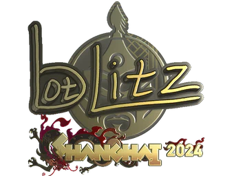 Sticker | bLitz (Gold) | Shanghai 2024 image