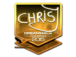 Sticker | chrisJ (Gold) | Cluj-Napoca 2015 image
