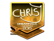 Sticker | chrisJ (Gold) | Cluj-Napoca 2015 image