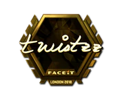 Sticker | Twistzz (Gold) | London 2018 image