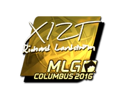Sticker | Xizt (Gold) | MLG Columbus 2016 image
