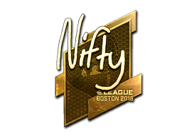 Sticker | Nifty (Gold) | Boston 2018 image