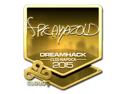 Sticker | freakazoid (Gold) | Cluj-Napoca 2015 image