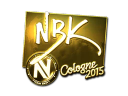 Sticker | NBK- (Gold) | Cologne 2015 image