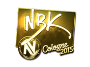 Sticker | NBK- (Gold) | Cologne 2015 image