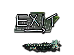 Sticker | exit (Glitter) | Antwerp 2022 image