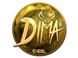 Sticker | Dima (Gold) | Katowice 2019 image