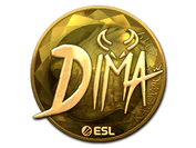 Sticker | Dima (Gold) | Katowice 2019 image