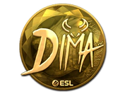 Sticker | Dima (Gold) | Katowice 2019 image