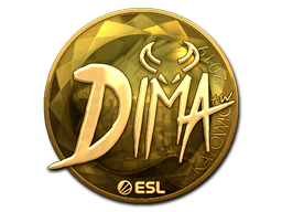 Sticker | Dima (Gold) | Katowice 2019 image