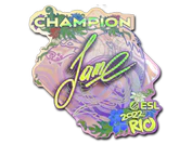 Sticker | Jame (Holo, Champion) | Rio 2022 image