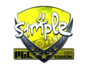 Sticker | s1mple (Foil) | Krakow 2017 image