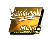 Sticker | karrigan (Gold) | MLG Columbus 2016 image