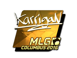 Sticker | karrigan (Gold) | MLG Columbus 2016 image