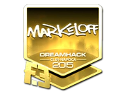 Sticker | markeloff (Gold) | Cluj-Napoca 2015 image