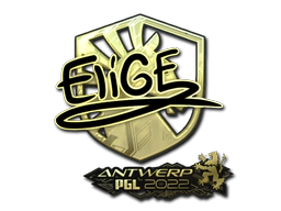 Sticker | EliGE (Gold) | Antwerp 2022 image