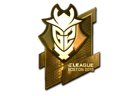 Sticker | G2 Esports (Gold) | Boston 2018 image