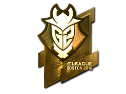 Sticker | G2 Esports (Gold) | Boston 2018 image