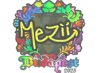 Sticker | mezii (Holo) | Budapest 2025