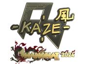 Sticker | Kaze (Gold) | Shanghai 2024 image