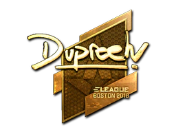 Sticker | dupreeh (Gold) | Boston 2018 image