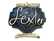 Sticker | dexter (Gold) | Berlin 2019 image