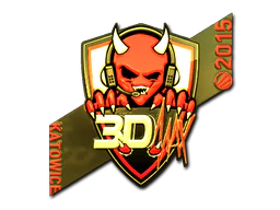 Sticker | 3DMAX (Gold) | Katowice 2015 image