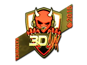 Sticker | 3DMAX (Gold) | Katowice 2015 image