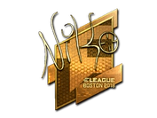Sticker | NiKo (Gold) | Boston 2018 image