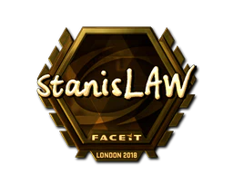Sticker | stanislaw (Gold) | London 2018 image