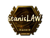 Sticker | stanislaw (Gold) | London 2018 image