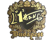 Sticker | L1haNg (Gold) | Budapest 2025 image