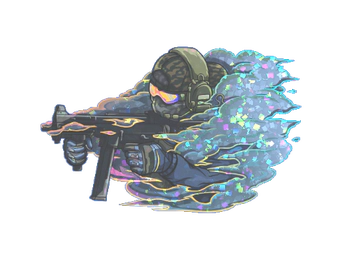 Sticker | Pushing Smokes (Glitter) image