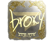 Sticker | broky (Gold) | Austin 2025 image
