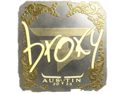 Sticker | broky (Gold) | Austin 2025 image