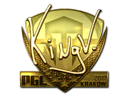 Sticker | kNgV- (Gold) | Krakow 2017 image