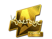 Sticker | Kjaerbye (Gold) | Atlanta 2017 image