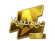 Sticker | Kjaerbye (Gold) | Atlanta 2017 image