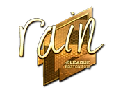 Sticker | rain (Gold) | Boston 2018 image