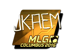 Sticker | jkaem (Gold) | MLG Columbus 2016 image