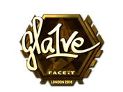 Sticker | gla1ve (Gold) | London 2018 image