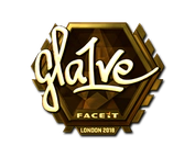 Sticker | gla1ve (Gold) | London 2018 image