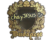 Sticker | chayJESUS (Gold) | Budapest 2025 image