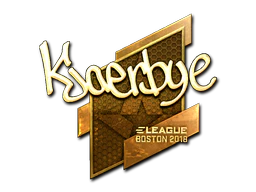 Sticker | Kjaerbye (Gold) | Boston 2018 image