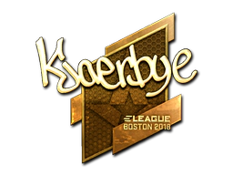 Sticker | Kjaerbye (Gold) | Boston 2018 image