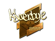 Sticker | Kjaerbye (Gold) | Boston 2018 image
