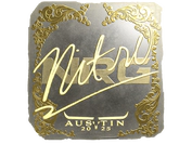 Sticker | nitr0 (Gold) | Austin 2025 image