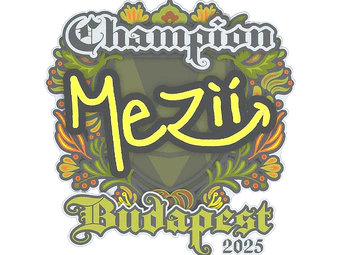 Sticker | mezii (Champion) | Budapest 2025 image